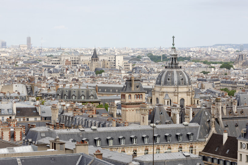 Sorbonne Chapel's dome overlooks the city of Paris